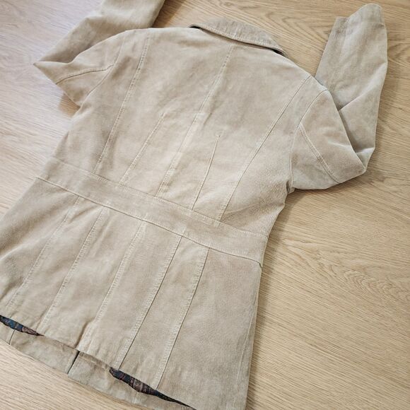 Authentic Wilsons Leather & Suede Jacket Women L Vintage 80s Western Country Fit - Picture 14 of 15